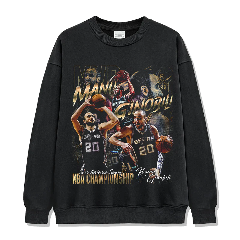 Manu Ginobili Sweatshirt NBA 2024 - Image 4