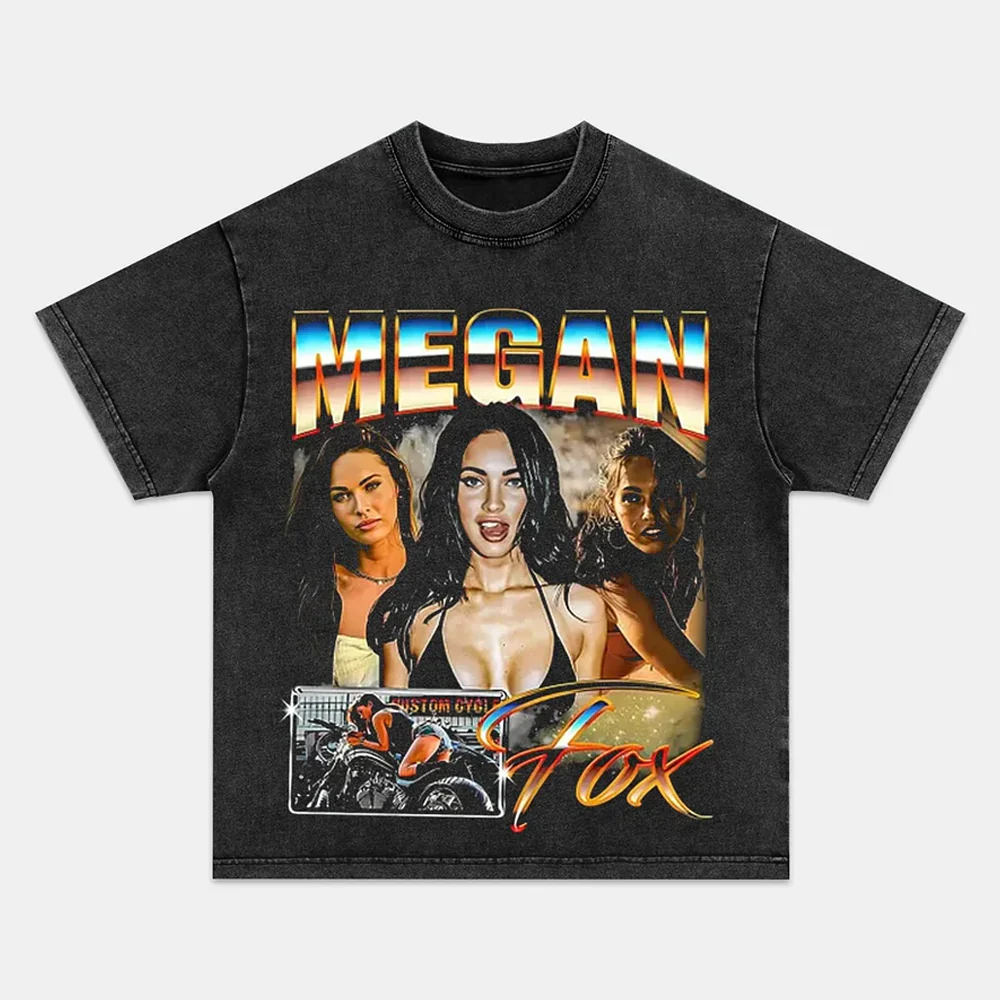 Megan Fox Retro Bold Collage Graphic Tees - Image 2