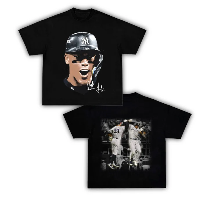 New York Yankees Aaron Judge Back Design TEE - Image 9