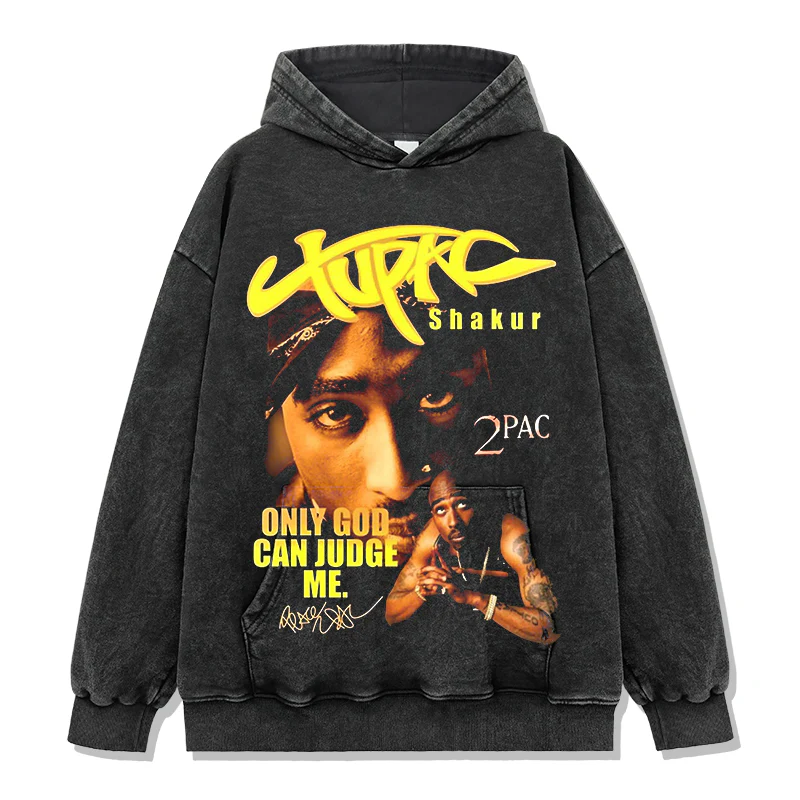 Only God Can Judge Me  By Tupac Shakur Signature Hoodie - Image 2
