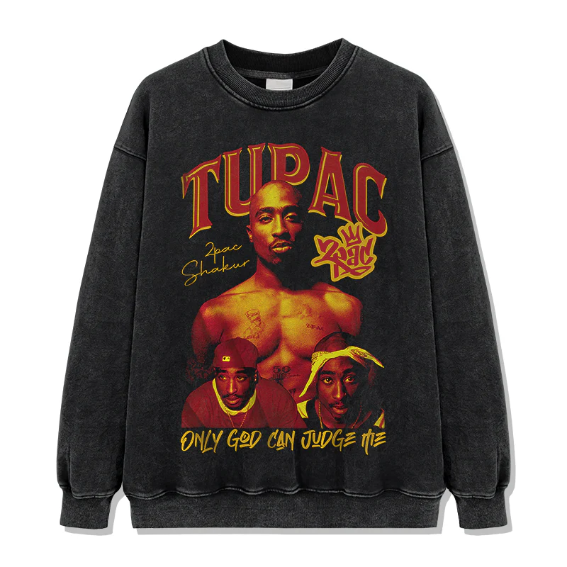 Only God Can Judge Me By Tupac Shakur Sweatshirt - Image 2