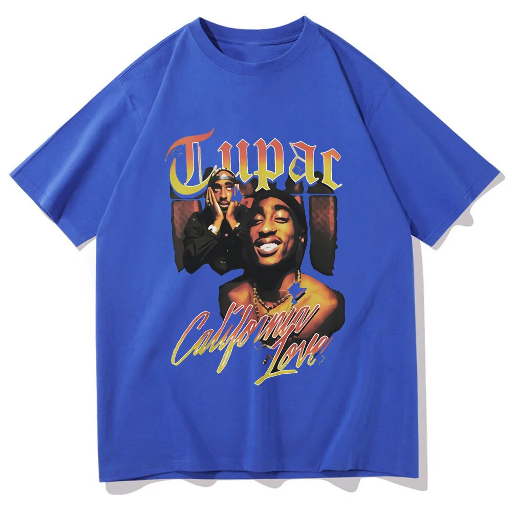 Rapper Tupac T Shirt Hip Hop Loose Oversized - Image 5