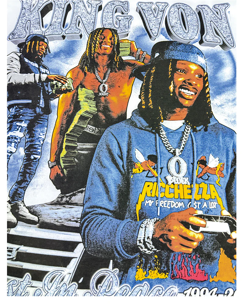 Rest In Peace By king Von Sweatshirt - Image 7
