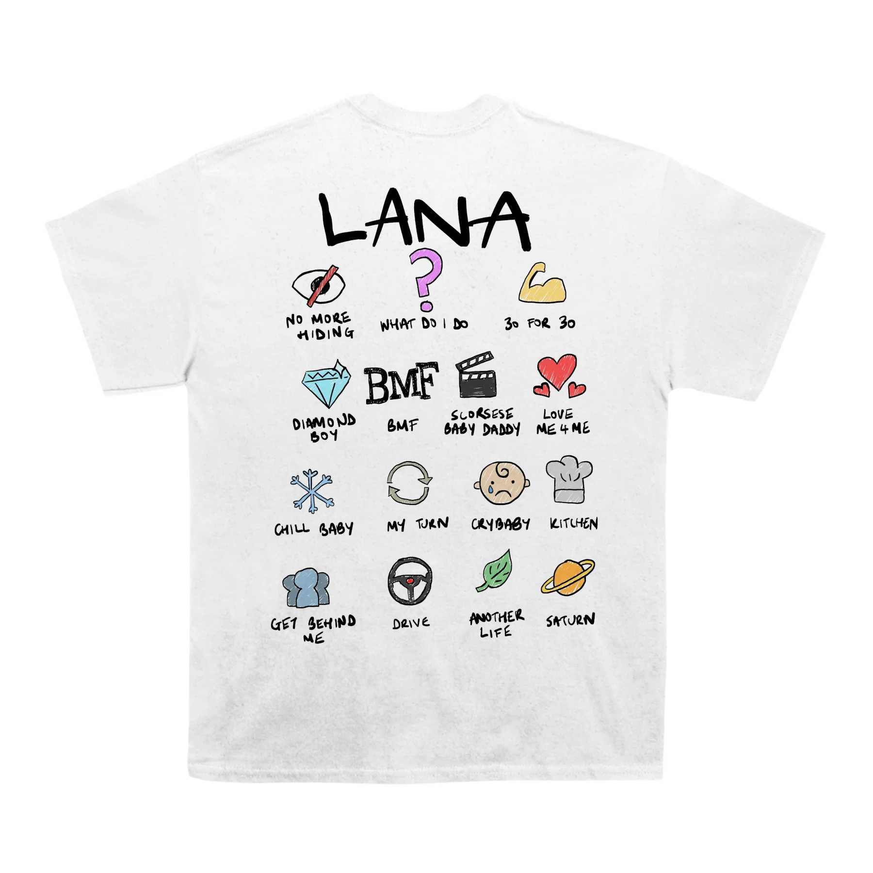 Sza "Lana" Notebook Back Design TEE - Image 3