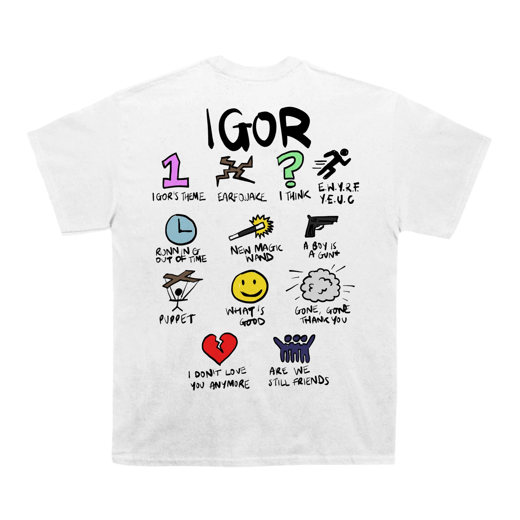Tyler The Creator "Igor Notebook" Back Design TEE - Image 2