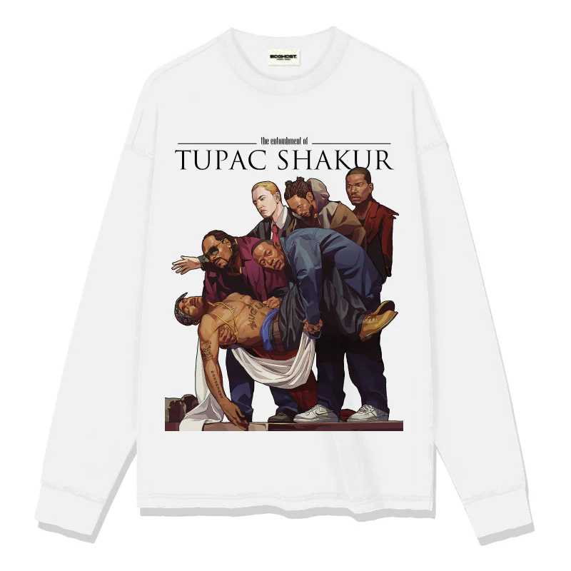 TUPAC SHAKUR Sweatshirt 2024 - Image 4