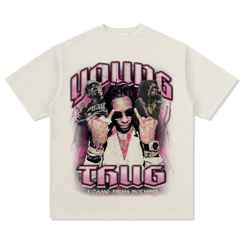 YOUNG THUG "I CAME FROM NOTHING" TEE 2024 - Image 4